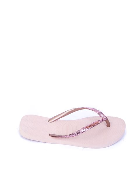 Sandalo slim glitter rosa HAVAIANAS | 4146975RSLIM GLITTER-3606